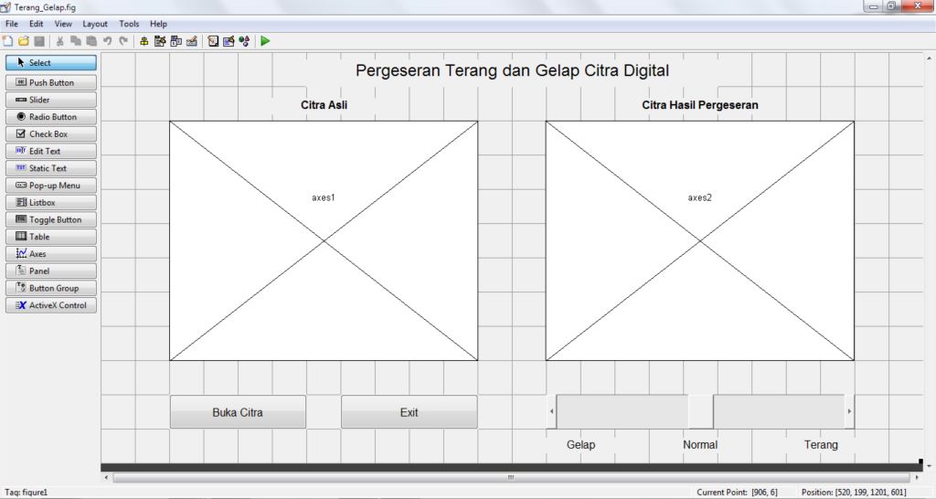Round Intensity Control Gui Intensity Adjustment menggunakan GUI MATLAB | Pemrograman Matlab